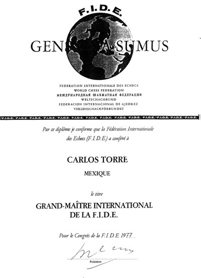 El Primer GM en la historia de México